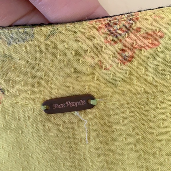 Unique Free People Yellow Blouse - Picture 4 of 4